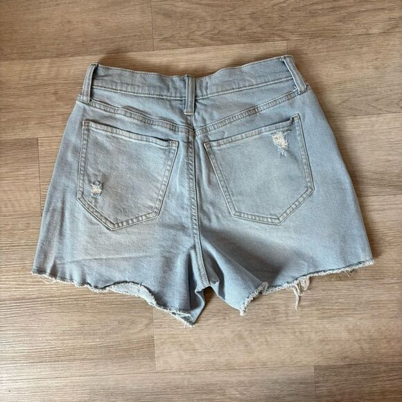 Juniors SO High Rise Midi Ripped Jean Shorts - size 3 - Picture 2 of 5